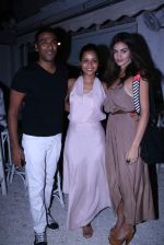 Ravi Krishnan,  Junelia Aguiar & Model Gabriella at Olive Bandra Celebrates release of the Film Love, Wrinkle- Free in Mumbai on 29th May 2012.JPG